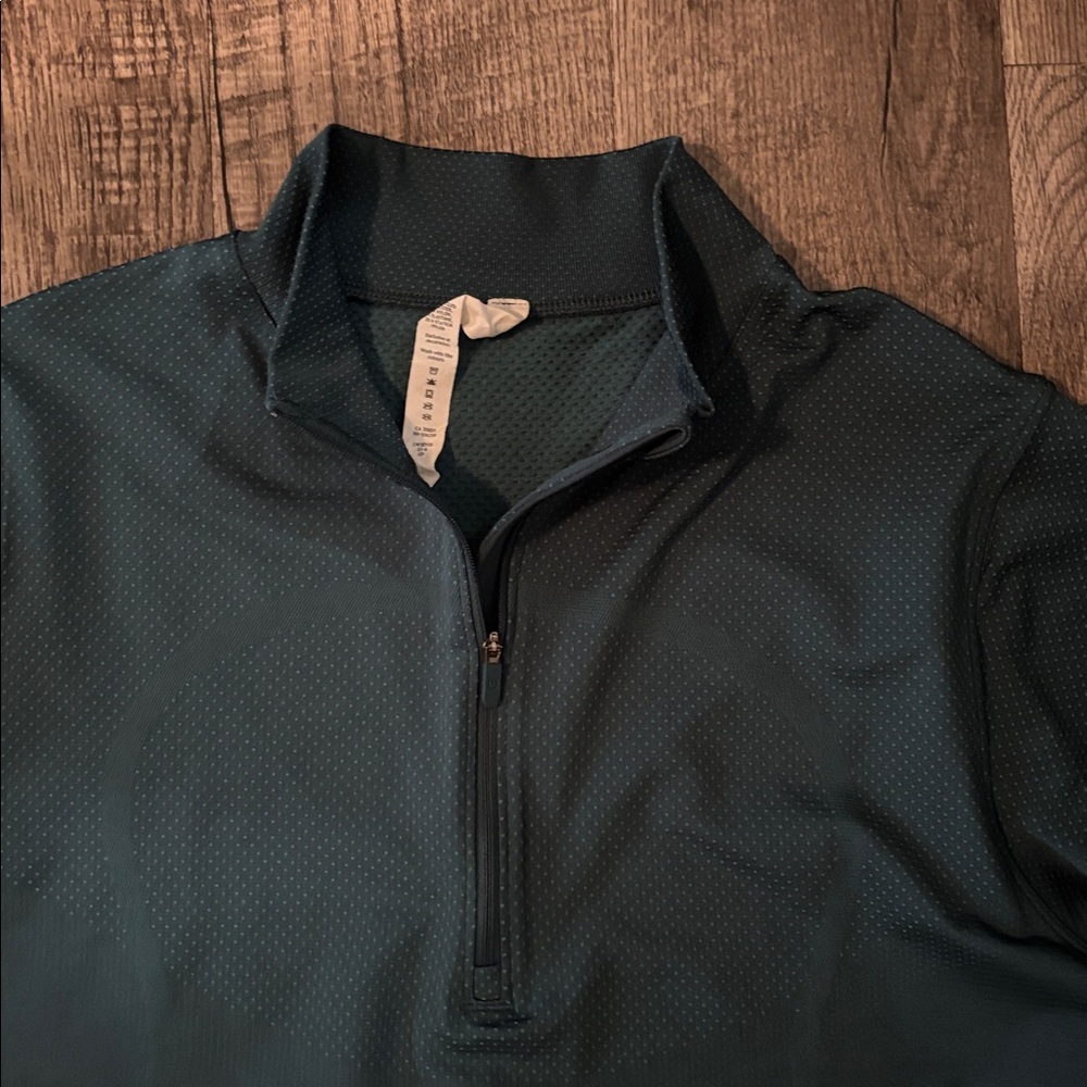 Lululemon Swiftly Relaxed Quarter Zip - Teal - Size 12 - Picture 4 of 4